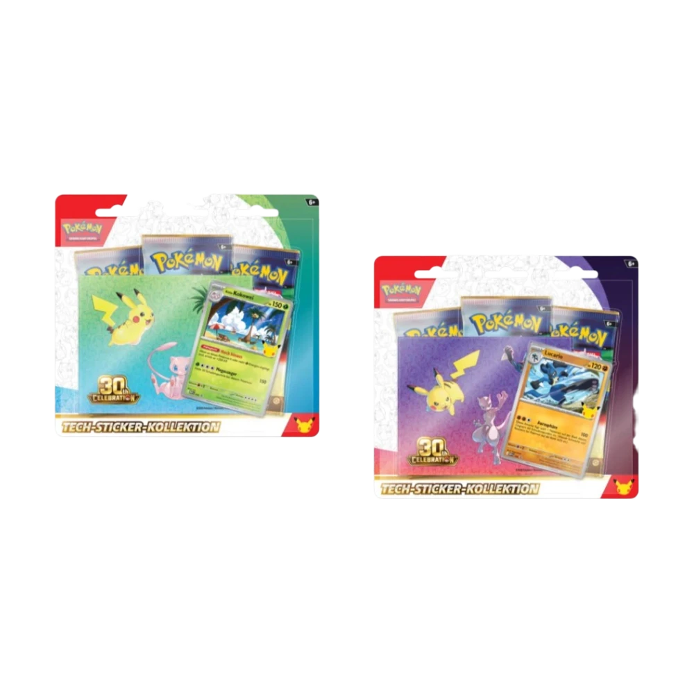 Pokémon 30 Jahre – Tech-Sticker-Kollektion (Deutsch)