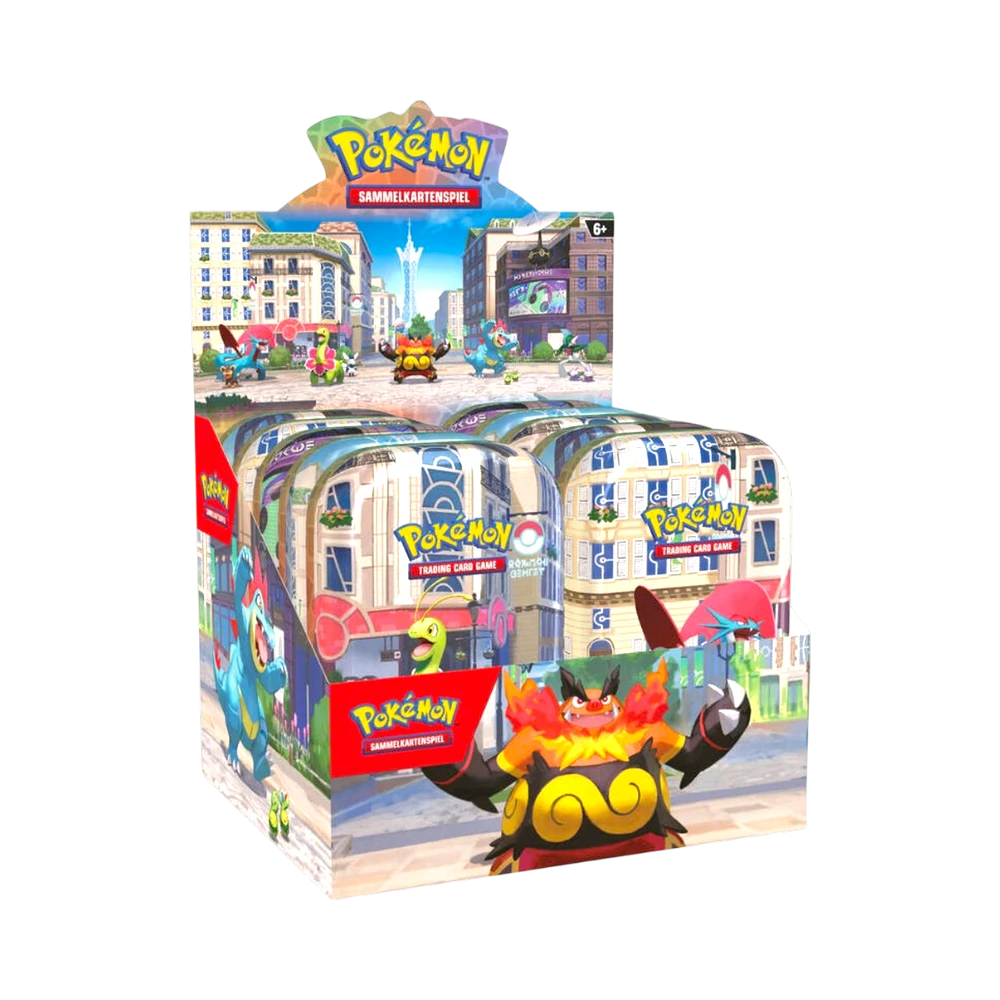 Pokémon Illumina City Mini Tin Display (Deutsch)