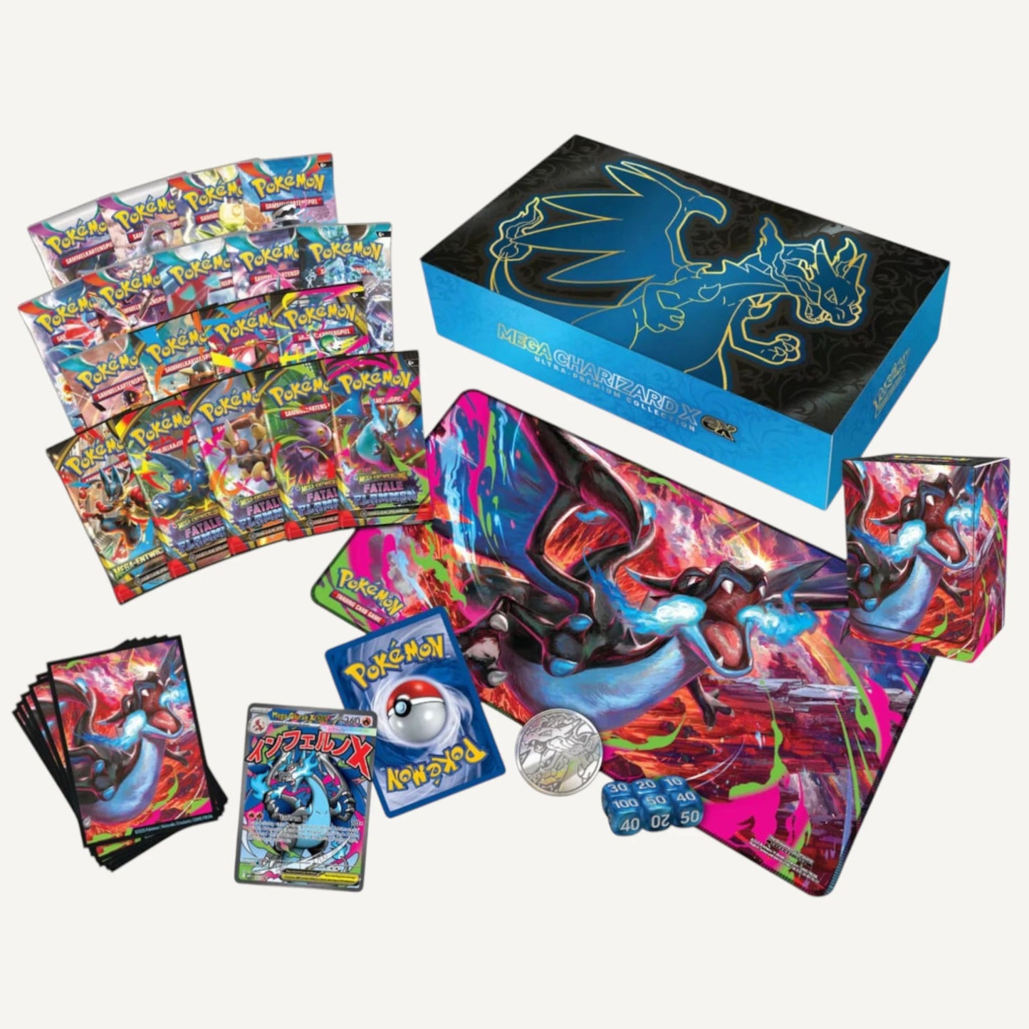 POKÉMON - Mega - Glurak X - ex Ultra - Premium - Kollektion (Deutsch) - CARDHOME