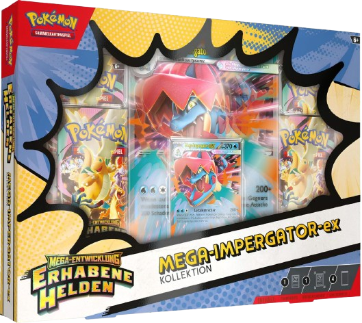 Pokémon Mega - Impergator ex Kollektion – Erhabene Helden - Deutsch - CARDHOME