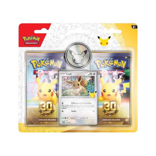 Pokémon 30 Jahre – 2er-Pack-Blister Evoli (Deutsch)