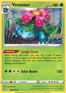 Bisaflor - Pokémon GO (Holo Rare) [PGO-003] - CARDHOME