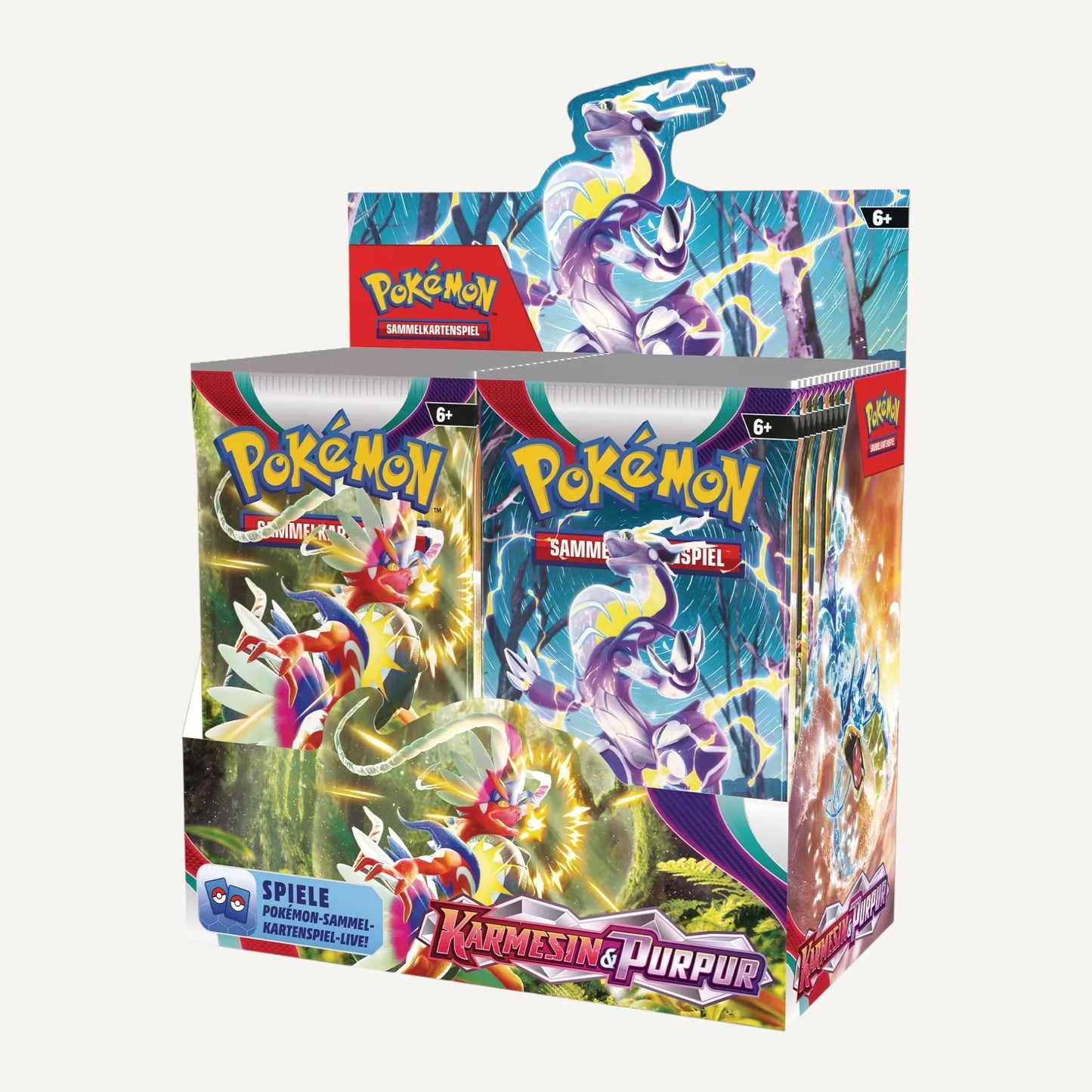 Karmesin & Purpur Base Set Display (Deutsch) - CARDHOME