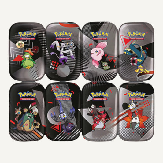 Mini Tin Schwarze Blitze & Weiße Flammen (Deutsch) - 1 Stück - CARDHOME