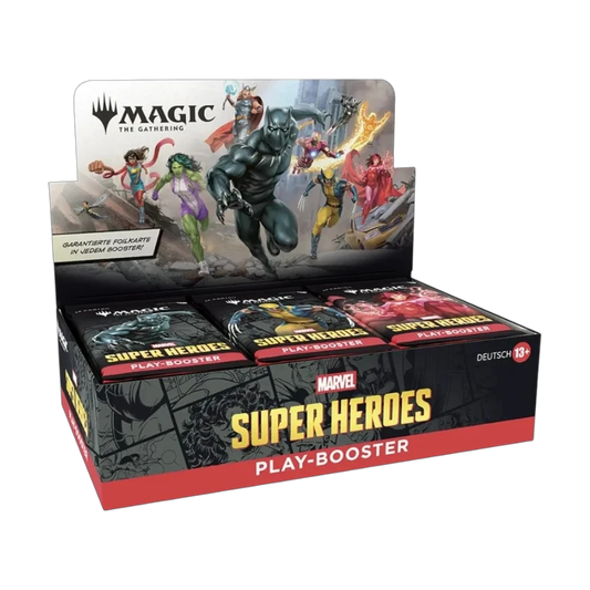 Magic: The Gathering Marvel Super Heroes – Play Booster Display (Deutsch)