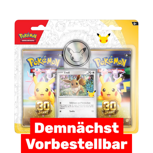 Pokémon 30 Jahre – 2er-Pack-Blister Evoli (Deutsch) - CARDHOME