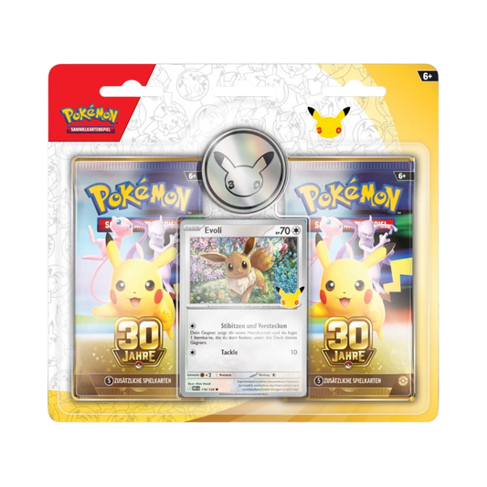 Pokémon 30 Jahre – 2er-Pack-Blister Evoli (Deutsch)