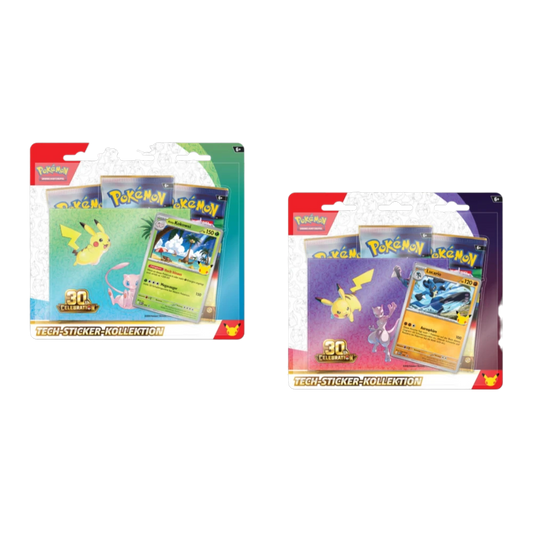 Pokémon 30 Jahre – Tech-Sticker-Kollektion (Deutsch)