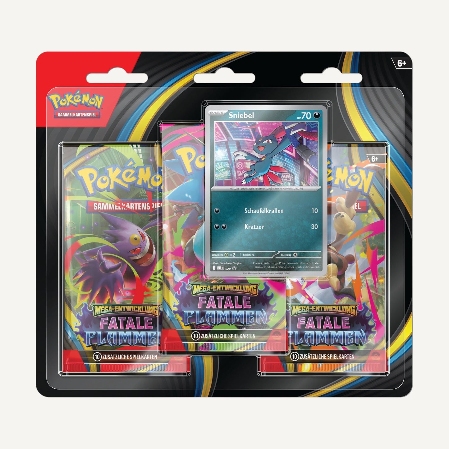 POKÉMON - FATALE FLAMMEN - 3 - PACK BLISTER (Deutsch) - CARDHOME