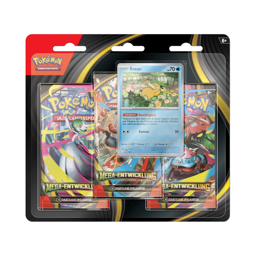 Pokémon Mega-Entwicklung 3-Pack Blister (Deutsch)