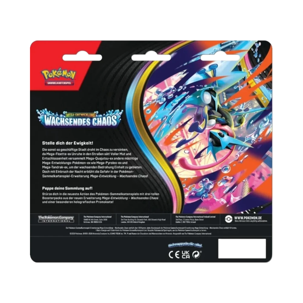 Pokémon Mega-Entwicklung – Wachsendes Chaos 3-Pack Blister Glutexo (Deutsch)