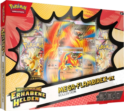 Pokémon Mega - Flambirex ex Kollektion – Erhabene Helden Deutsch - CARDHOME