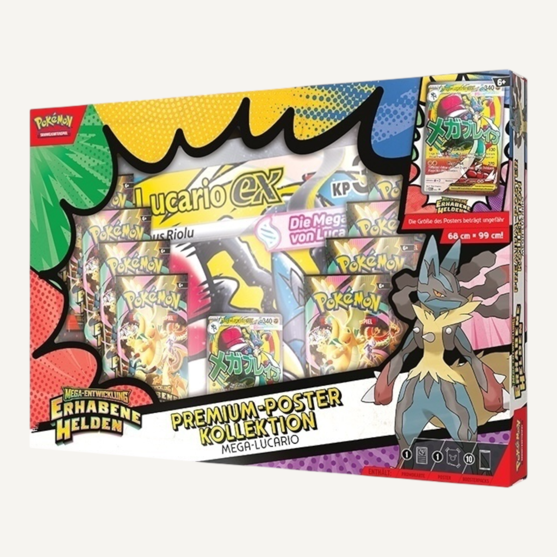 Pokémon Premium Poster Kollektion Mega - Lucario ex Erhabene Helden Deutsch - CARDHOME
