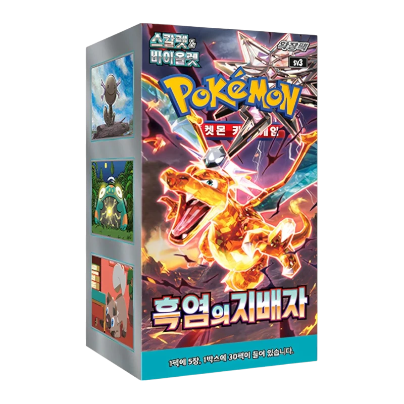 Pokémon Ruler of the Black Flame SV3 Booster Display No Shrink (Koreanisch)