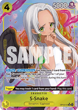 S-Snake (OP13-114) - Carrying on his Will (Alternate Art) [OP13-114] - CARDHOME