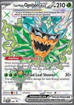 Türkisgrüne Maske Ogerpon ex - SV Black Star Promos (Promo) [SVP-166] - CARDHOME