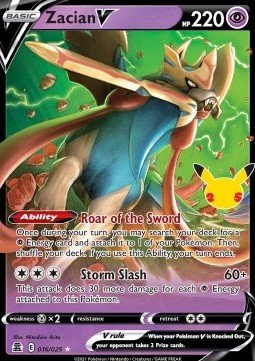 Zacian V - Celebrations (Ultra Rare) [CEL-016] - CARDHOME